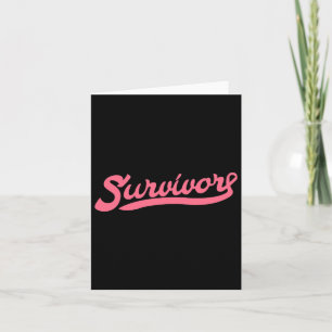 Breast Cancer Awareness Survivor  Card