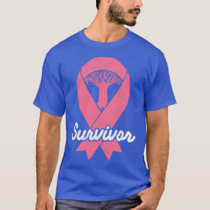 Breast Cancer Awareness Survivor Tree Of Life Pink T-Shirt