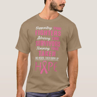 Breast Cancer Awareness T Pink Ribbon Awareness T-Shirt