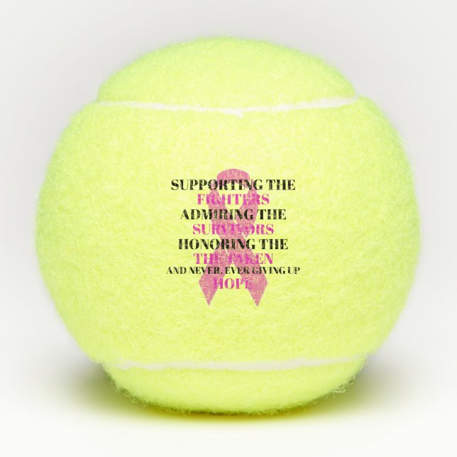 Breast Cancer Awareness Tennis Balls (Front)