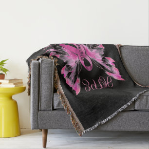 Breast Cancer Awareness  Throw Blanket