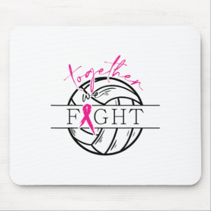 Breast Cancer Awareness Together We Fight Volleyby Mouse Mat