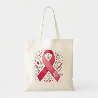 Breast Cancer Awareness Tote Bag | Pink Ribbon