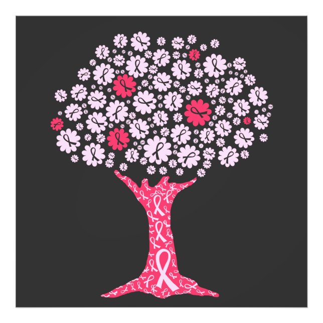 Breast Cancer Awareness Tree Photo Print (Front)