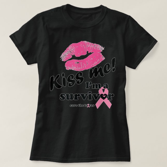 Breast Cancer Awareness Tshirt Survivor Hope Fight (Design Front)