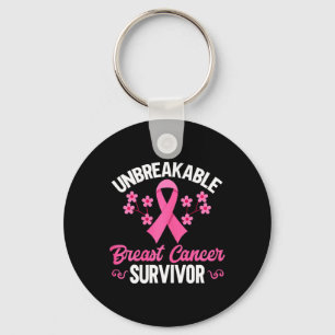 Breast cancer Awareness Unbreakable Breast Cancer Key Ring