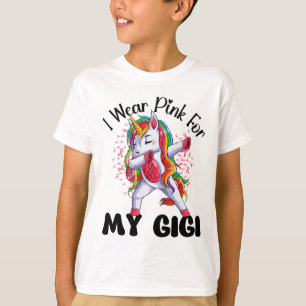 Breast Cancer Awareness Unicorn I Wear Pink For My T-Shirt