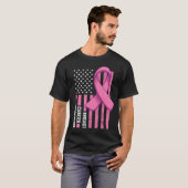 Breast Cancer Awareness USA Flag Pink Shirt,Breast T-Shirt (Front Full)