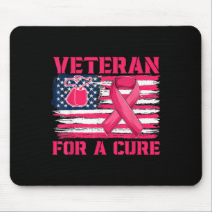 Breast Cancer Awareness Veteran For A Cure America Mouse Mat