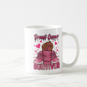 Breast Cancer Awareness Warrior Black Women Melani Coffee Mug