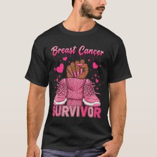 Breast Cancer Awareness Warrior Black Women T-Shirt