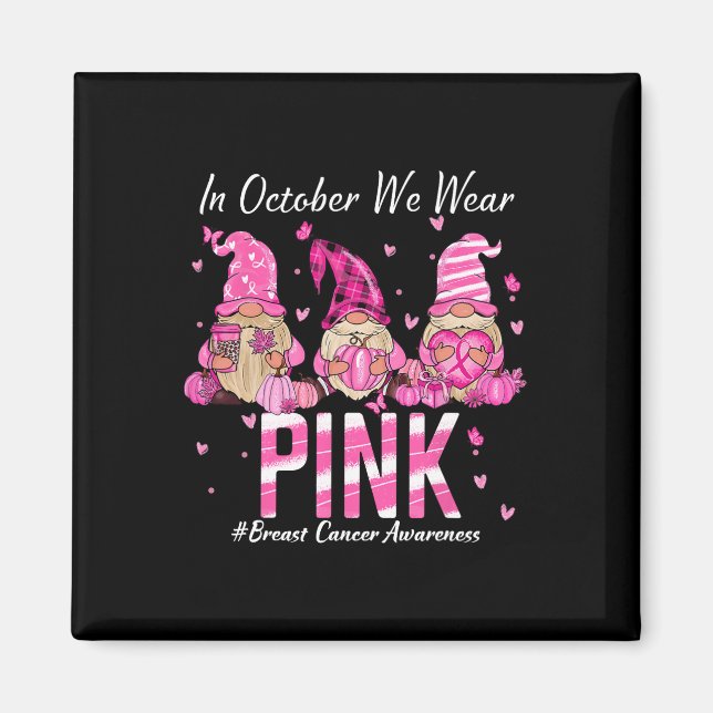 Breast Cancer Awareness Warrior Support Squad  Magnet (Front)