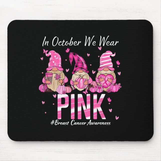 Breast Cancer Awareness Warrior Support Squad  Mouse Mat (Front)