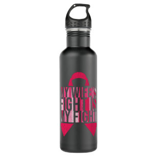 Breast Cancer Awareness Wife Husband Matching 710 Ml Water Bottle