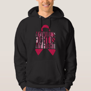 Breast Cancer Awareness Wife Husband Matching Hoodie