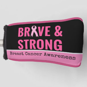 Breast Cancer Awareness with Pink Ribbon  Golf Head Cover