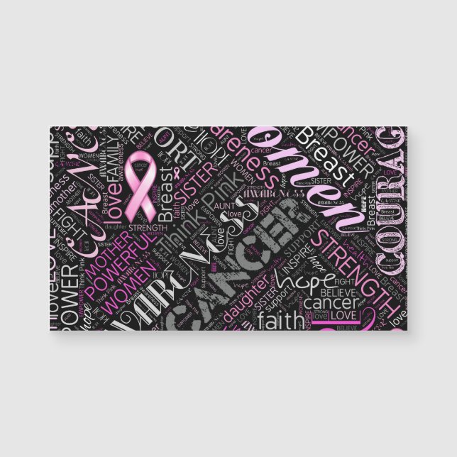 Breast Cancer Awareness Word Cloud ID261 (Front)