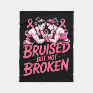 Breast cancer awareness wrestling fan wrestler fleece blanket