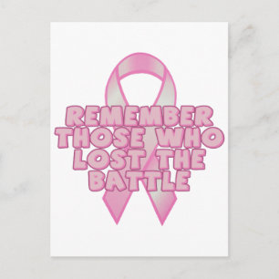 Breast Cancer Battle Postcard