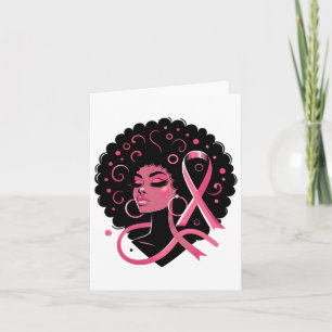 Breast Cancer Black African American Women Support Card