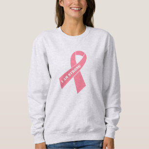 Breast Cancer Blush Pink Ribbon Sweatshirt