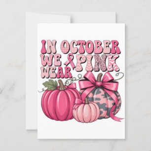 Breast Cancer Bow 2025 t-shirt   Breast Cancer Awa Postcard