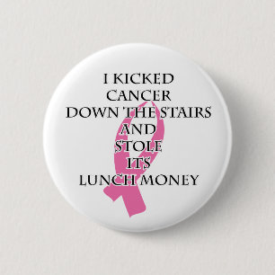 Breast Cancer Bully 6 Cm Round Badge