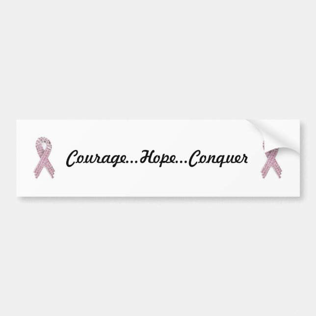 Breast Cancer Bumper Sticker (Front)