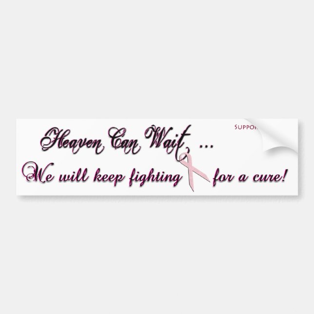 Breast Cancer Bumper Sticker (Front)