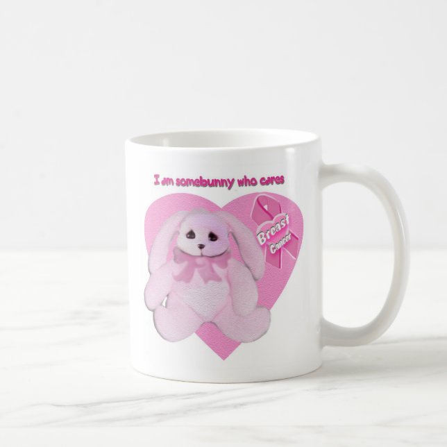 Breast Cancer Bunny Mug (Right)