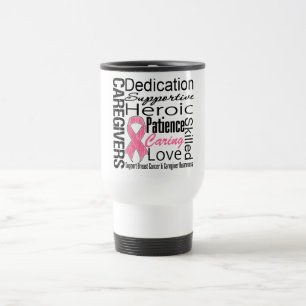 Breast Cancer Caregivers Collage Travel Mug