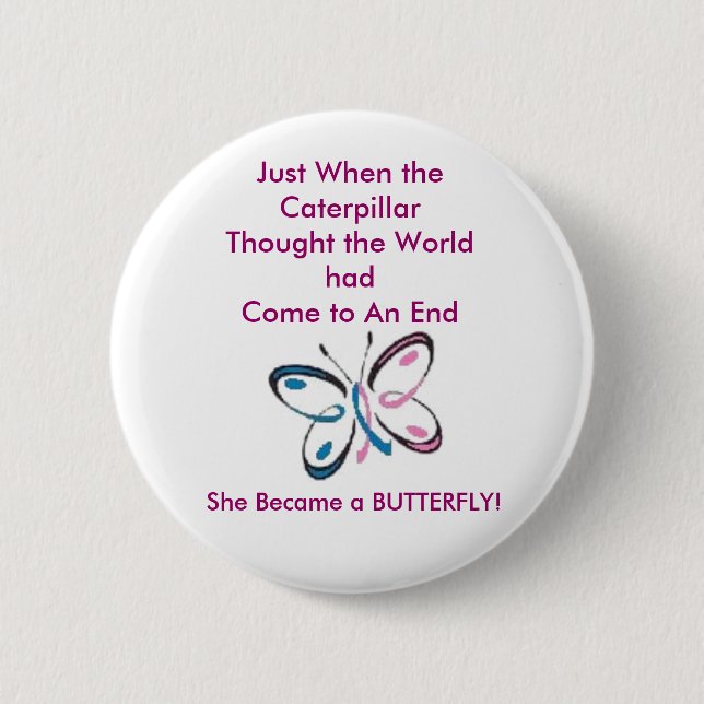 Breast Cancer Caterpiller Pin (Front)