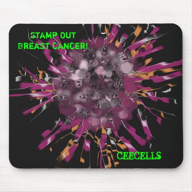 Breast Cancer Cell, CEECELLS Mouse Mat (Front)