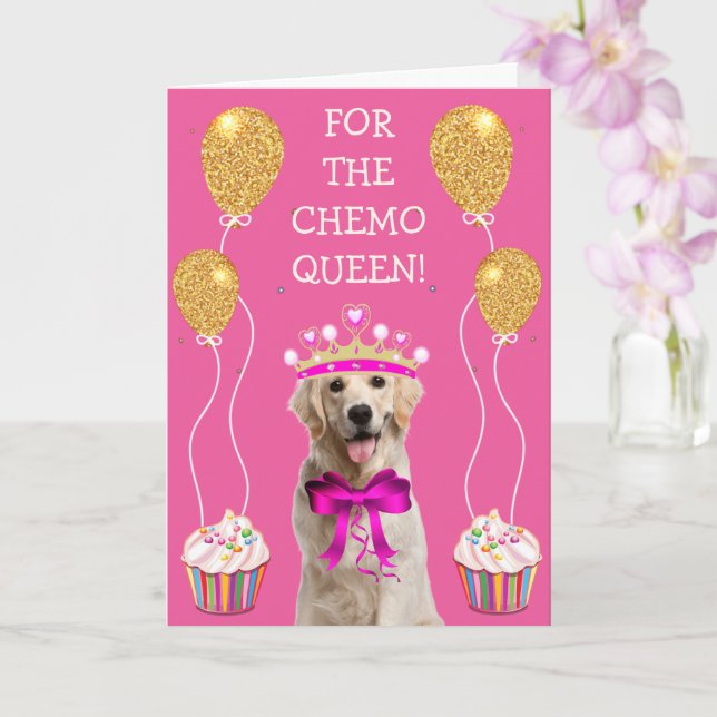 Breast Cancer Chemo Cute  Card (Orchid)