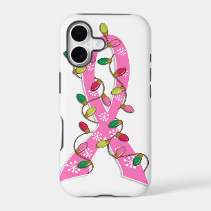 Breast Cancer Christmas Lights Ribbon