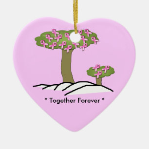 Breast Cancer Christmas Ornament