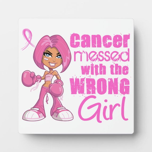 Breast Cancer Combat Girl 1 Plaque (Front)