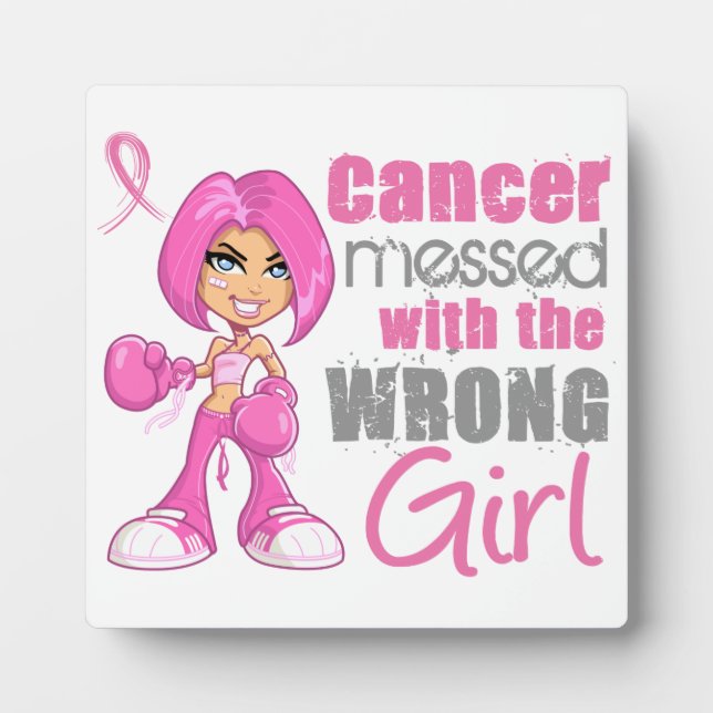 Breast Cancer Combat Girl 1 Plaque (Front)