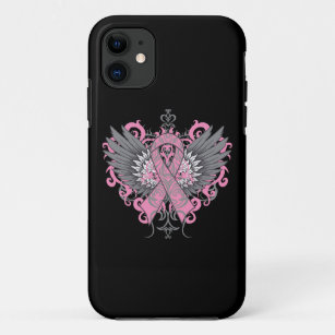 Breast Cancer Cool Wings Case-Mate iPhone Case