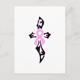 Breast Cancer Cross Postcard