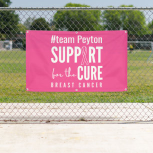 breast cancer custom Banner Outdoor Pink Sign