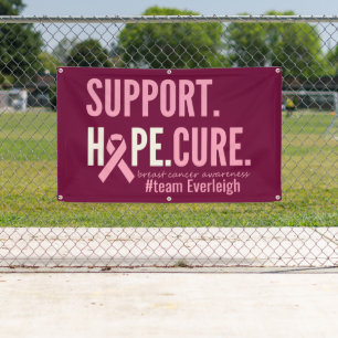 breast cancer Custom Personalised Banner Sign