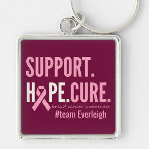 breast cancer Custom Personalised Keychain 