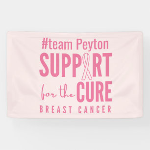 breast cancer custom personalised name Banner