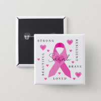 Breast Cancer Empowerment Button