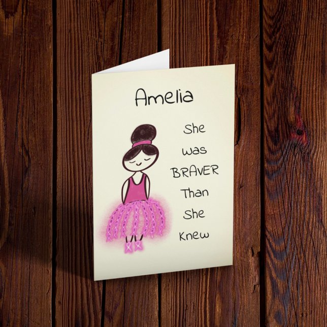 Breast Cancer Encouragement Customisable Card (Creator Uploaded)