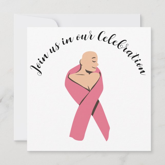 Breast Cancer End of Chemo Party Invitation (Front)