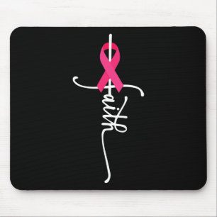 Breast Cancer Faith Breast Cancer Awareness Mouse Mat