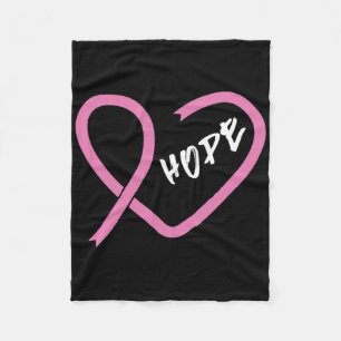 Breast Cancer Fight Cancer Ribbon 1 Fleece Blanket