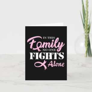 Breast Cancer Fight Cancer Ribbon Card